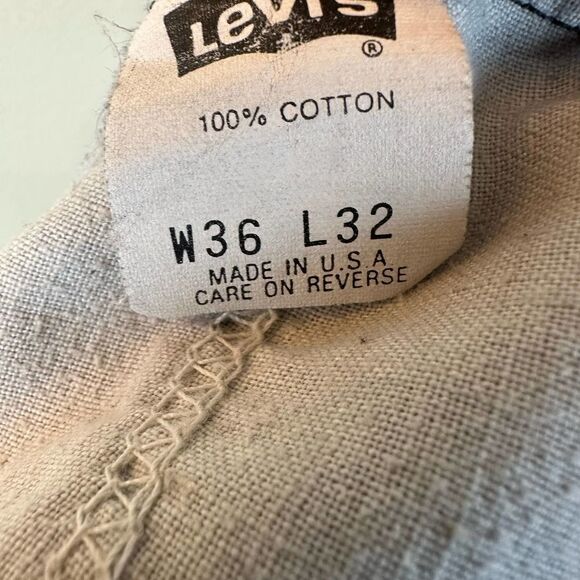 Levi’s Black VTG 550 90s Y2K Black Tab USA Jeans 36 x 32 Read - Picture 8 of 13